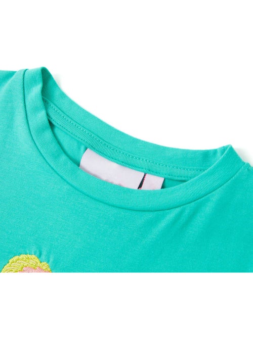 T-shirt enfant coton élasthanne imprimé perroquets - vidaxl - Kiabi T-shirt enfant coton élasthanne imprimé perroquets - vidaxl - Kiabi
