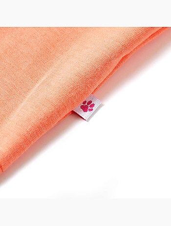T-shirt enfant coton fluo glace pailletée réversible à sequins - vidaxl