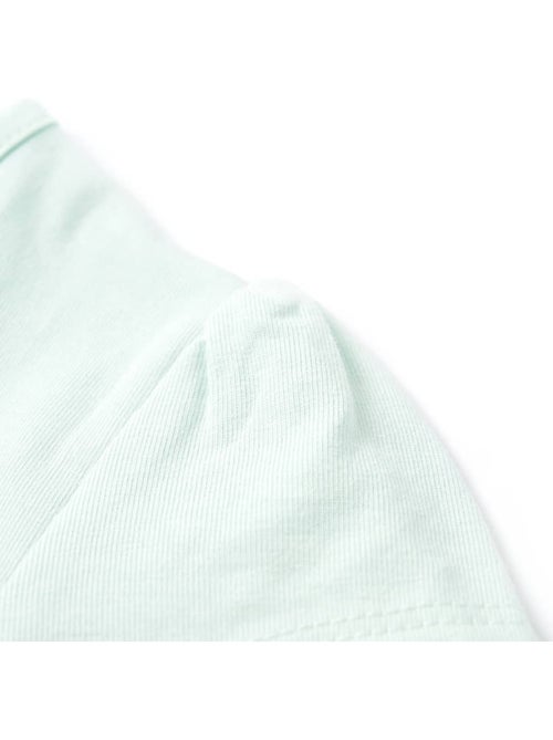 T-shirt enfant coton imprimé arc-en-ciel palmier col rond - vidaxl - Kiabi
