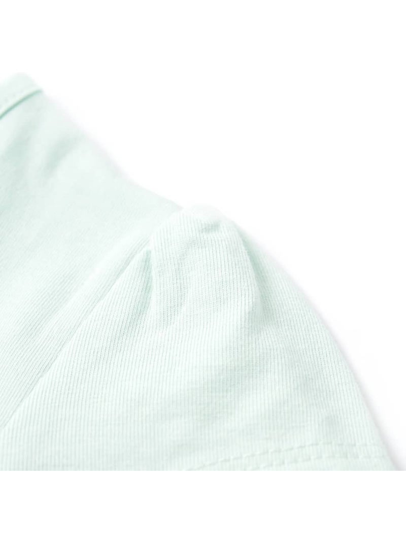 T-shirt enfant coton imprimé arc-en-ciel palmier col rond - vidaxl Vert - Kiabi