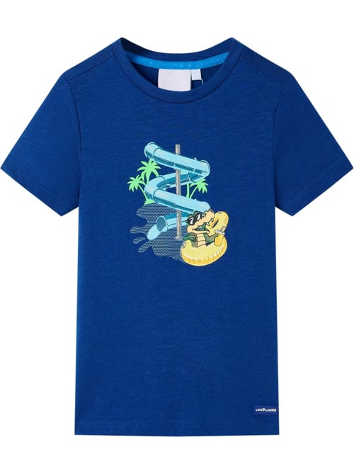 T-shirt enfant coton imprimé crocodile et toboggan eau - vidaxl - Kiabi T-shirt enfant coton imprimé crocodile et toboggan eau - vidaxl - Kiabi