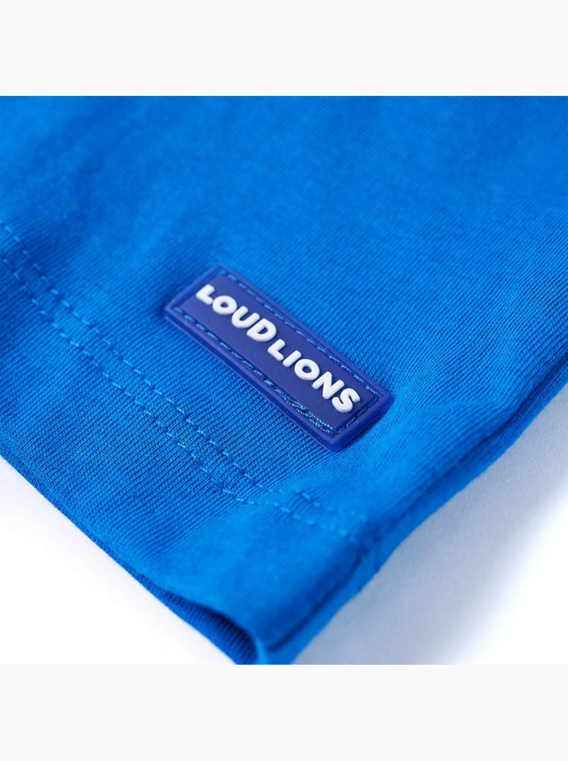T-shirt enfant coton imprimé popsicle vif col rond manche courte - vidaxl Bleu - Kiabi