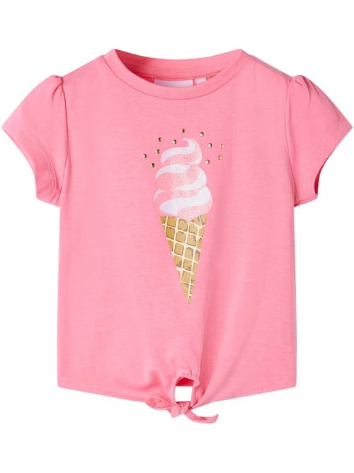 T-shirt enfant coton mélangé à motif glace - vidaxl - Kiabi T-shirt enfant coton mélangé à motif glace - vidaxl - Kiabi