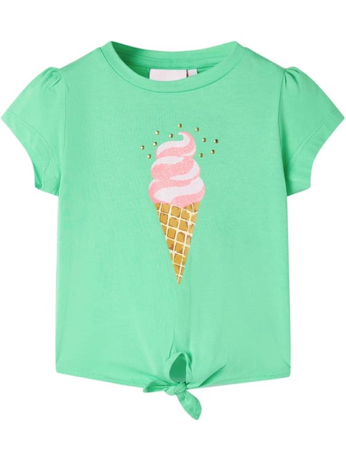 T-shirt enfant coton mélangé à motif glace - vidaxl - Kiabi T-shirt enfant coton mélangé à motif glace - vidaxl - Kiabi