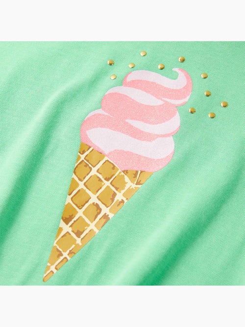 T-shirt enfant coton mélangé à motif glace - vidaxl - Kiabi T-shirt enfant coton mélangé à motif glace - vidaxl - Kiabi
