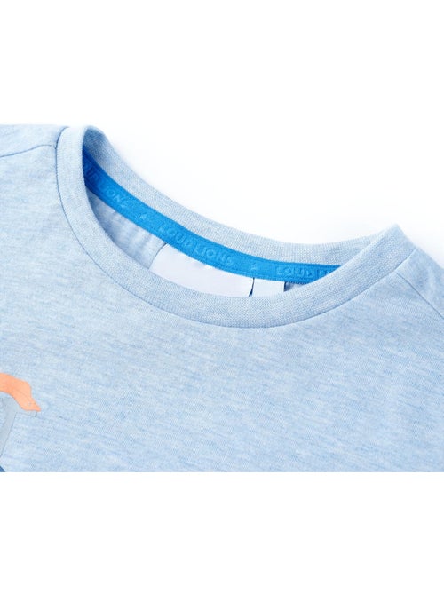T-shirt enfant coton mélangé imprimé vélo manches courtes - vidaxl - Kiabi