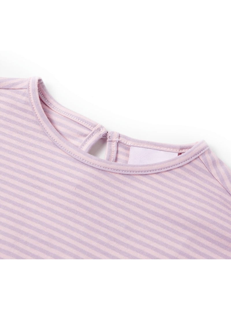 T-shirt enfant coton mix imprimé fraise manches volantées - vidaxl Prune - Kiabi