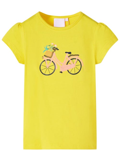 T-shirt enfant coton stretch 95% imprimé vélo - vidaxl - Kiabi