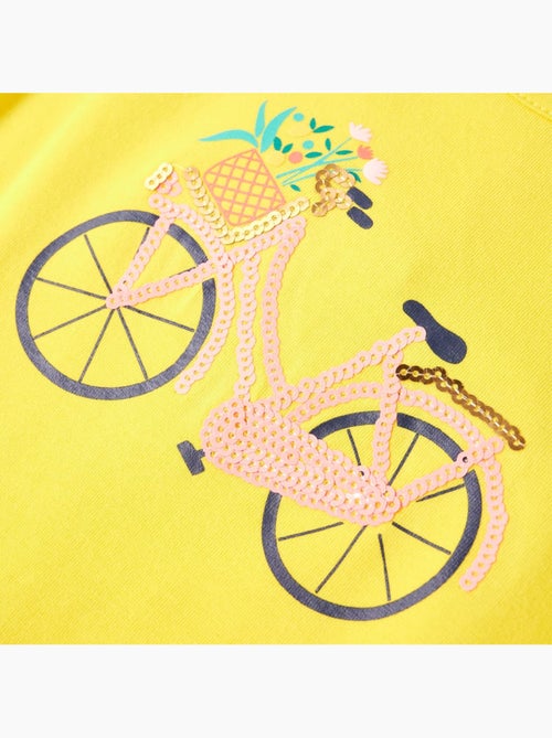 T-shirt enfant coton stretch 95% imprimé vélo - vidaxl - Kiabi