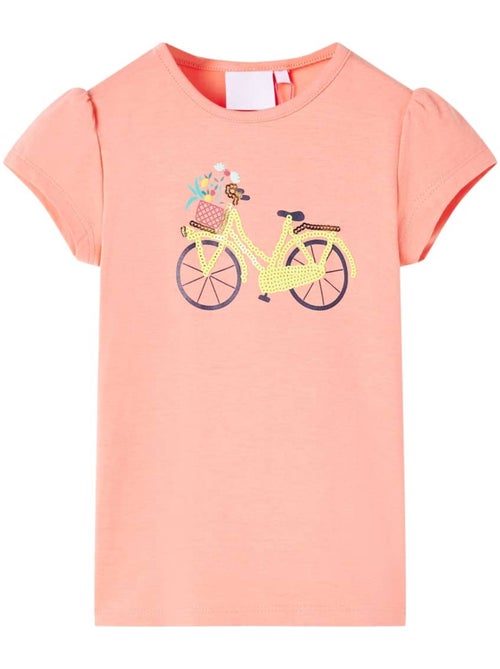 T-shirt enfant coton stretch 95% imprimé vélo - vidaxl - Kiabi T-shirt enfant coton stretch 95% imprimé vélo - vidaxl - Kiabi