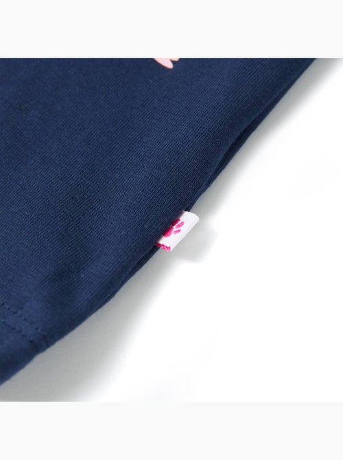T-shirt enfant coton stretch imprimé cœurs col rond manches courtes - vidaxl - Kiabi