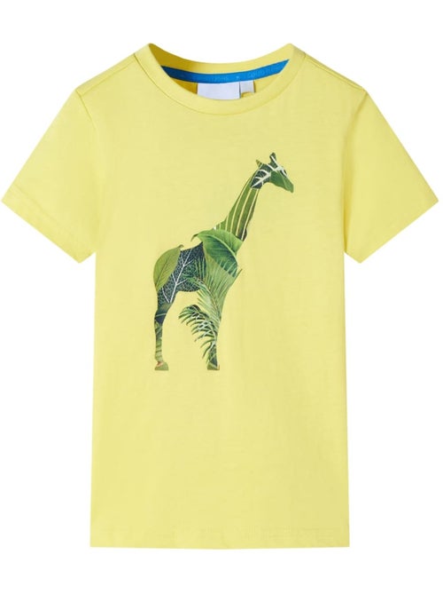 T-shirt enfant en coton à grand imprimé girafe - vidaxl - Kiabi T-shirt enfant en coton à grand imprimé girafe - vidaxl - Kiabi