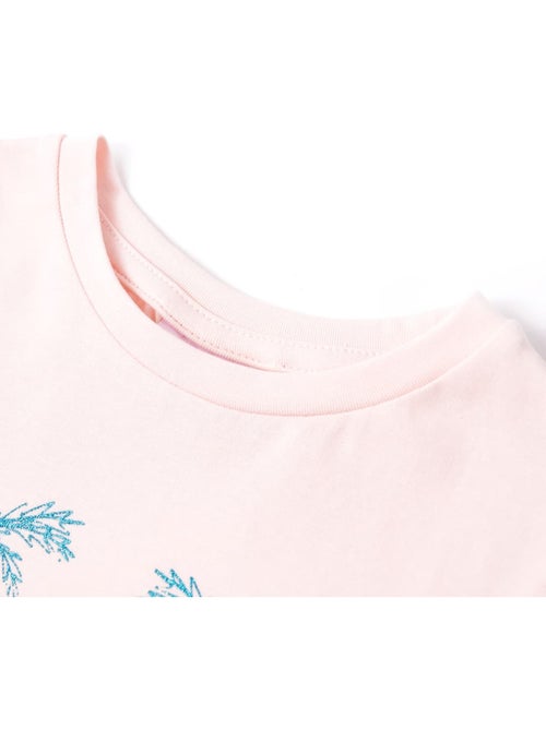 T-shirt enfant en coton élasthanne imprimé plage cartoon - vidaxl - Kiabi
