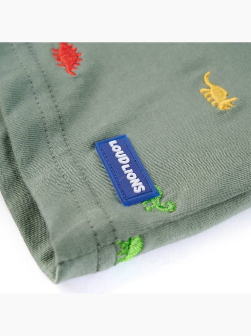 T-shirt enfant en coton imprimé dinosaures col rond manches courtes - vidaxl - Kiabi T-shirt enfant en coton imprimé dinosaures col rond manches courtes - vidaxl - Kiabi