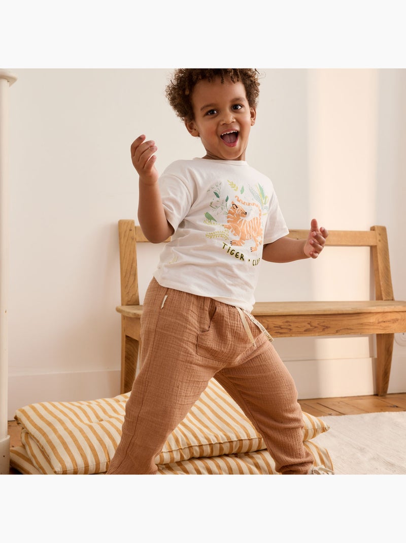 T-shirt enfant Kanha Ecru - Kiabi
