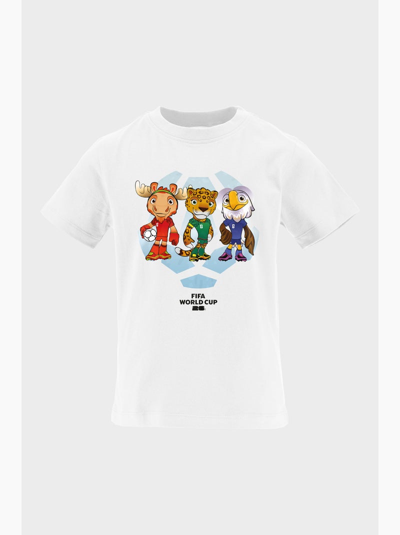 T-Shirt Enfant   | Licence Officielle FIFA World Cup 2026 Blanc - Kiabi