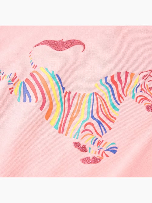 T-shirt enfant licorne en coton élasthanne imprimé poitrine rose 3/4a - vidaxl - Kiabi T-shirt enfant licorne en coton élasthanne imprimé poitrine rose 3/4a - vidaxl - Kiabi