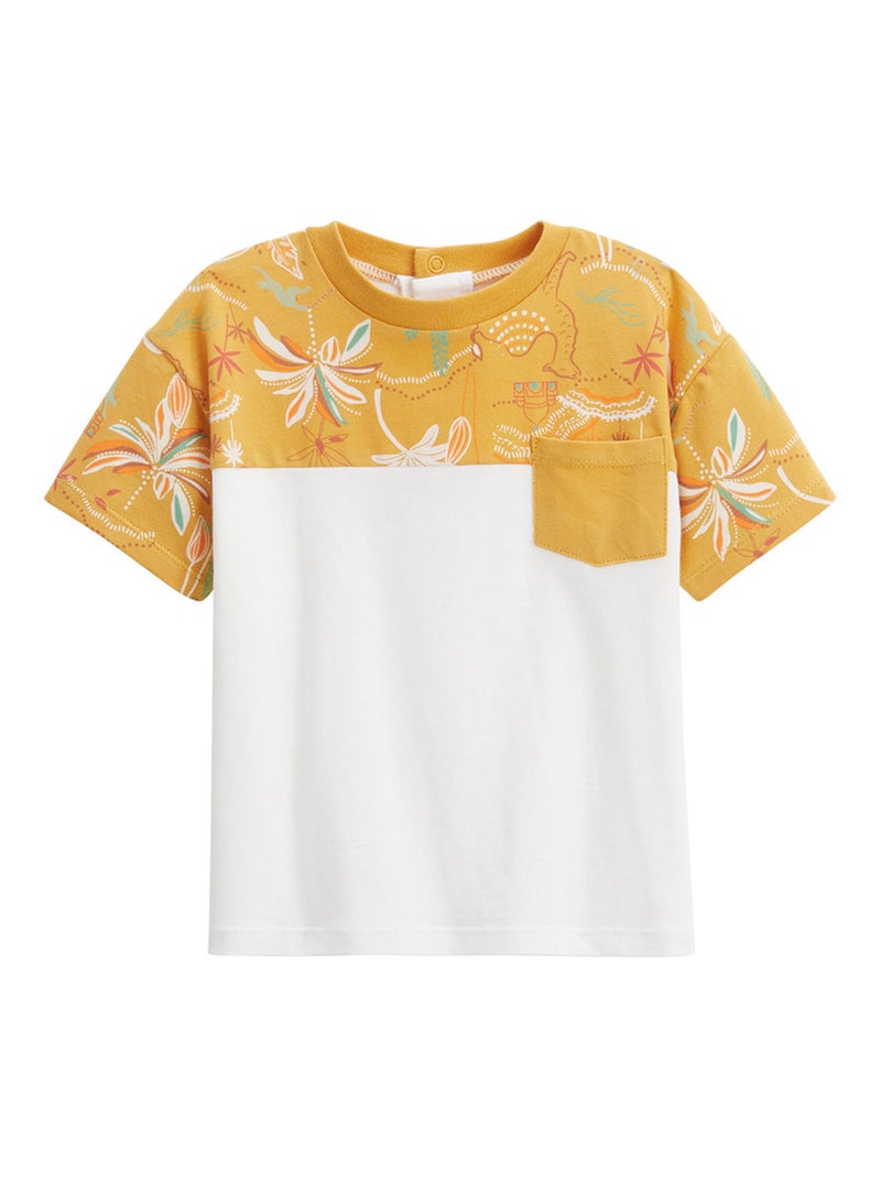 T-shirt enfant Liwa Moutarde - Kiabi