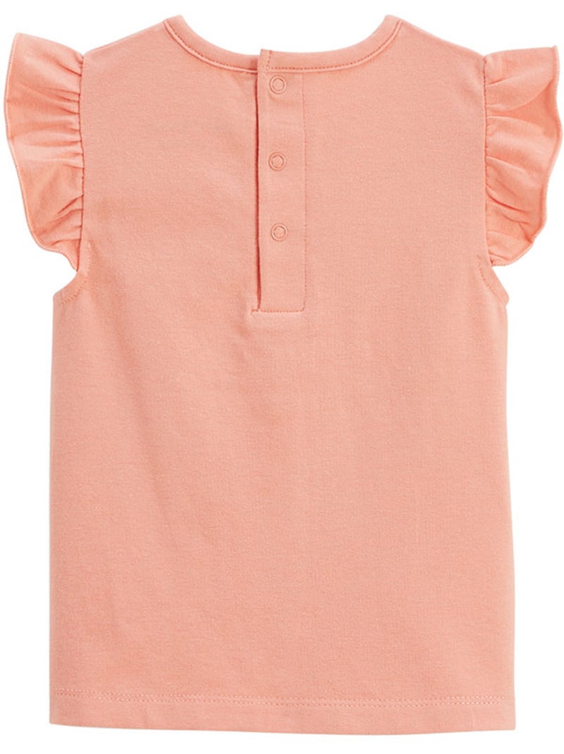 T-shirt enfant manches courtes Santa Giulia Orange - Kiabi