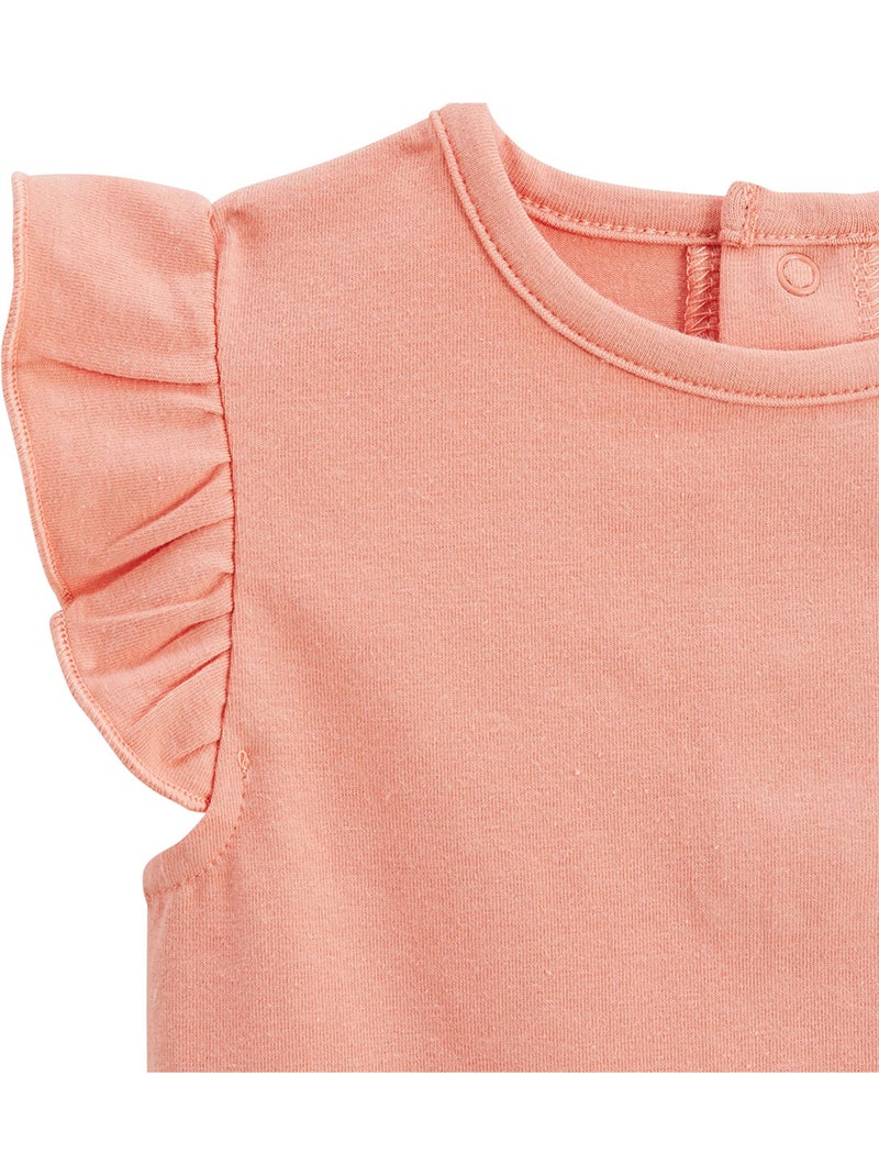 T-shirt enfant manches courtes Santa Giulia Orange - Kiabi