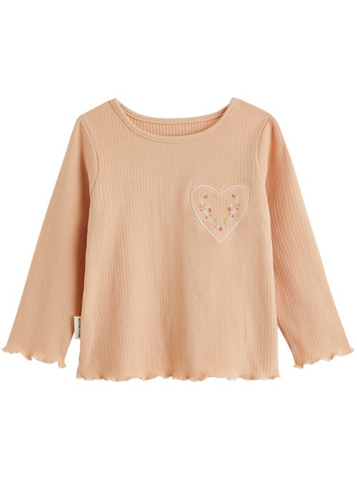 T-shirt enfant manches longues petite rêveuse - Kiabi