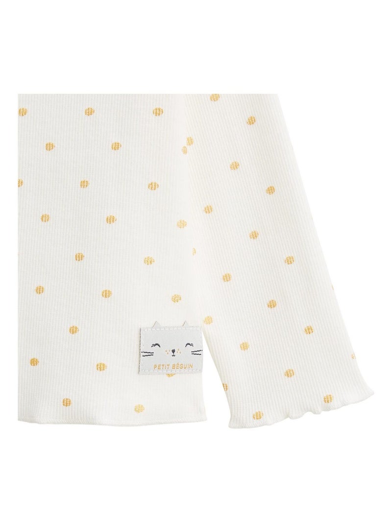 T-shirt enfant manches longues Swan Ecru - Kiabi