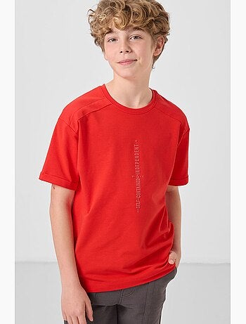 T-shirt enfant oversize à col rond tommy