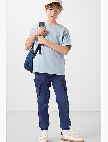 T-shirt enfant oversize col rond tommy