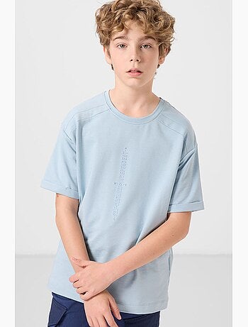 T-shirt enfant oversize col rond tommy