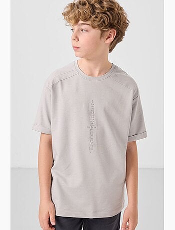 T-shirt enfant oversize col rond tommy