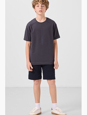 T-shirt enfant oversize col rond tommy