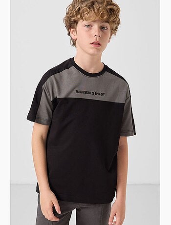 T-shirt enfant oversize col rond tommy