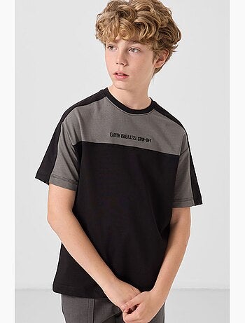 T-shirt enfant oversize col rond tommy