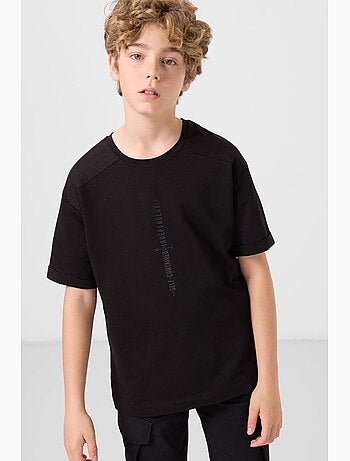 T-shirt enfant oversize col rond tommy