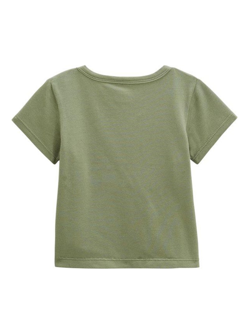 T-shirt enfant Pivoina Kaki - Kiabi