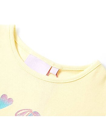 T-shirt enfant tendre effet paillettes patin à roulettes - vidaxl