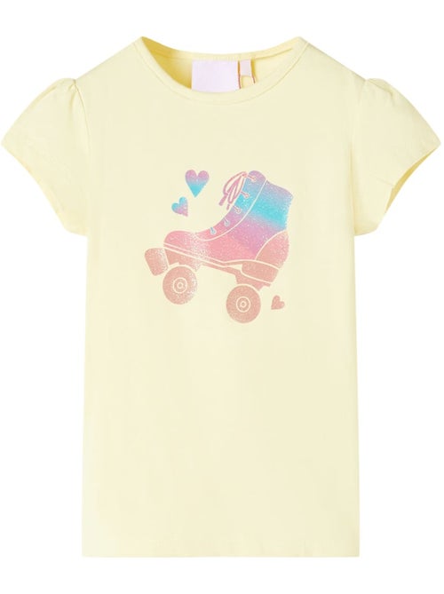 T-shirt enfant tendre effet paillettes patin à roulettes - vidaxl - Kiabi