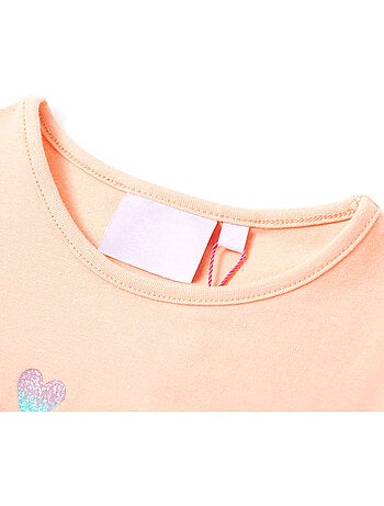 T-shirt enfant tendre effet paillettes patin à roulettes - vidaxl