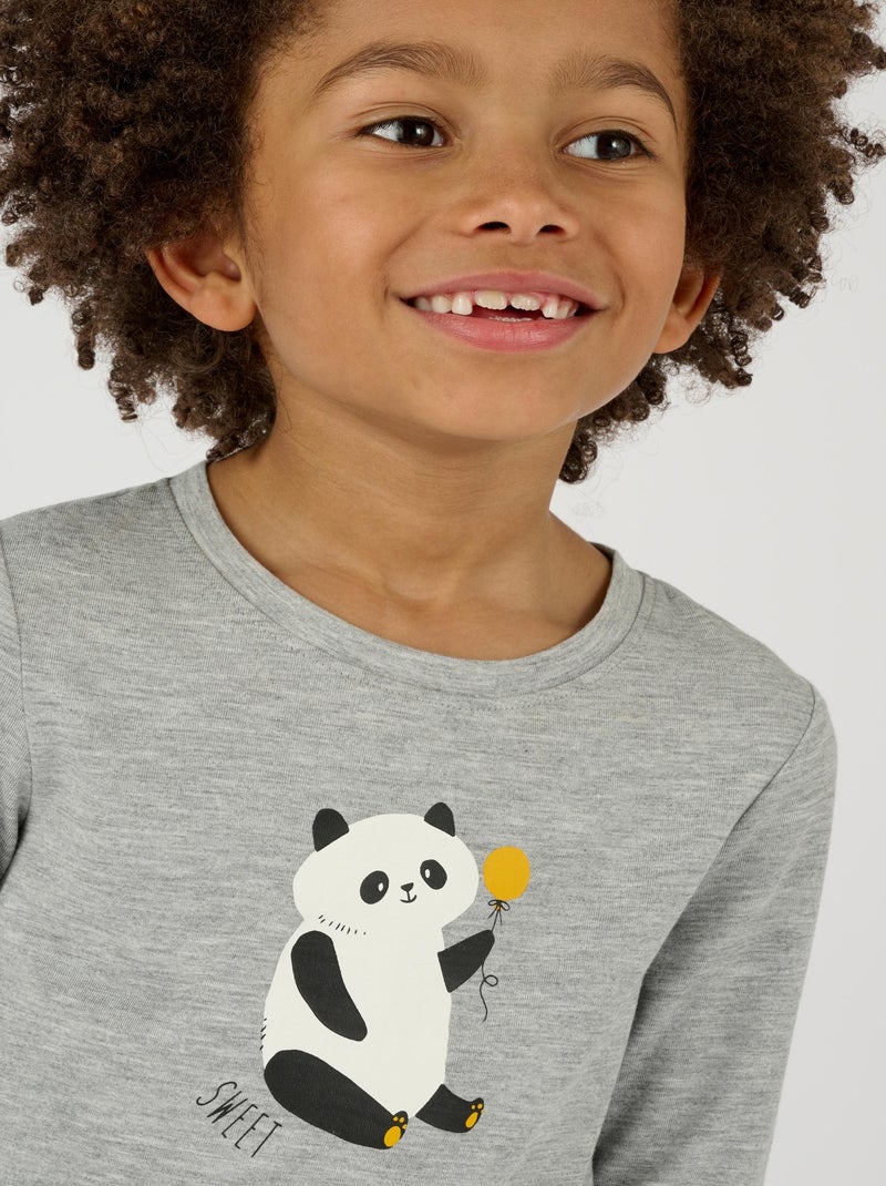 T-shirt enfant Thermolactyl - Damart Gris chiné - Kiabi