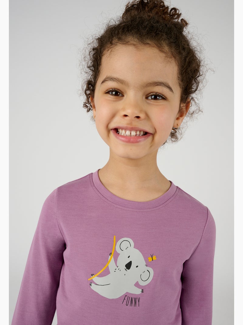 T-shirt enfant Thermolactyl - Damart Rose - Kiabi