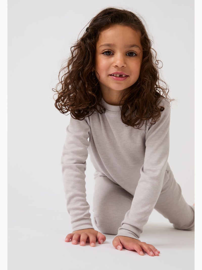 T-shirt enfant Thermolactyl Sensitive, molleton - Damart Marron - Kiabi