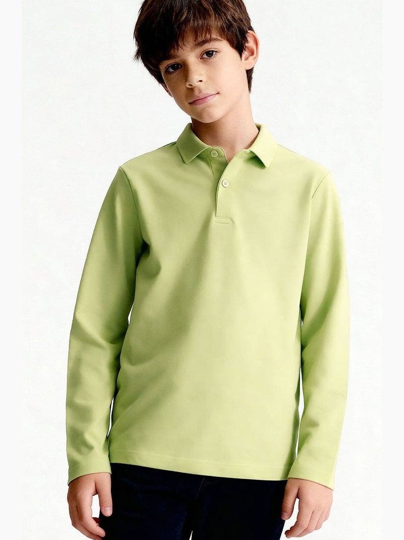 T-shirt enfant tommy Vert tilleul - Kiabi