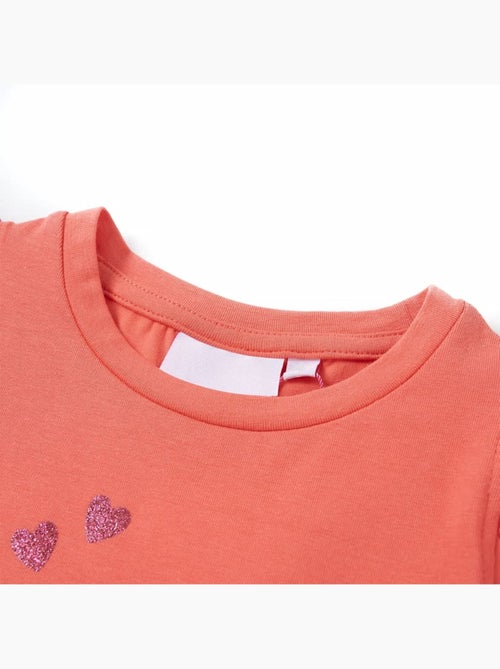 T-shirt enfants col rond à manches à volants pastèque pailletée - vidaxl - Kiabi T-shirt enfants col rond à manches à volants pastèque pailletée - vidaxl - Kiabi