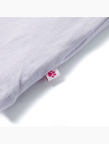 T-shirt enfants en coton à volants et boutonnage avant - vidaxl