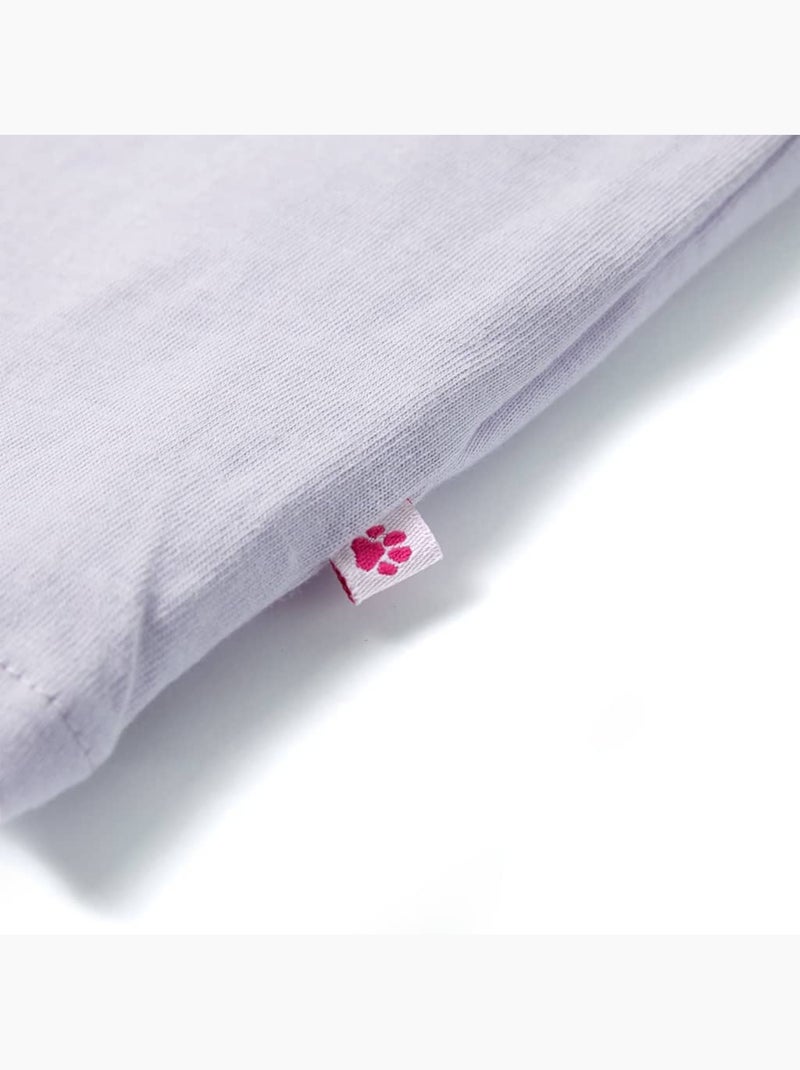 T-shirt enfants en coton à volants et boutonnage avant - vidaxl Prune - Kiabi