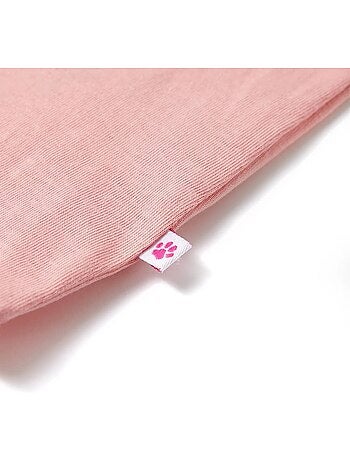 T-shirt enfants en coton à volants et boutonnage avant - vidaxl