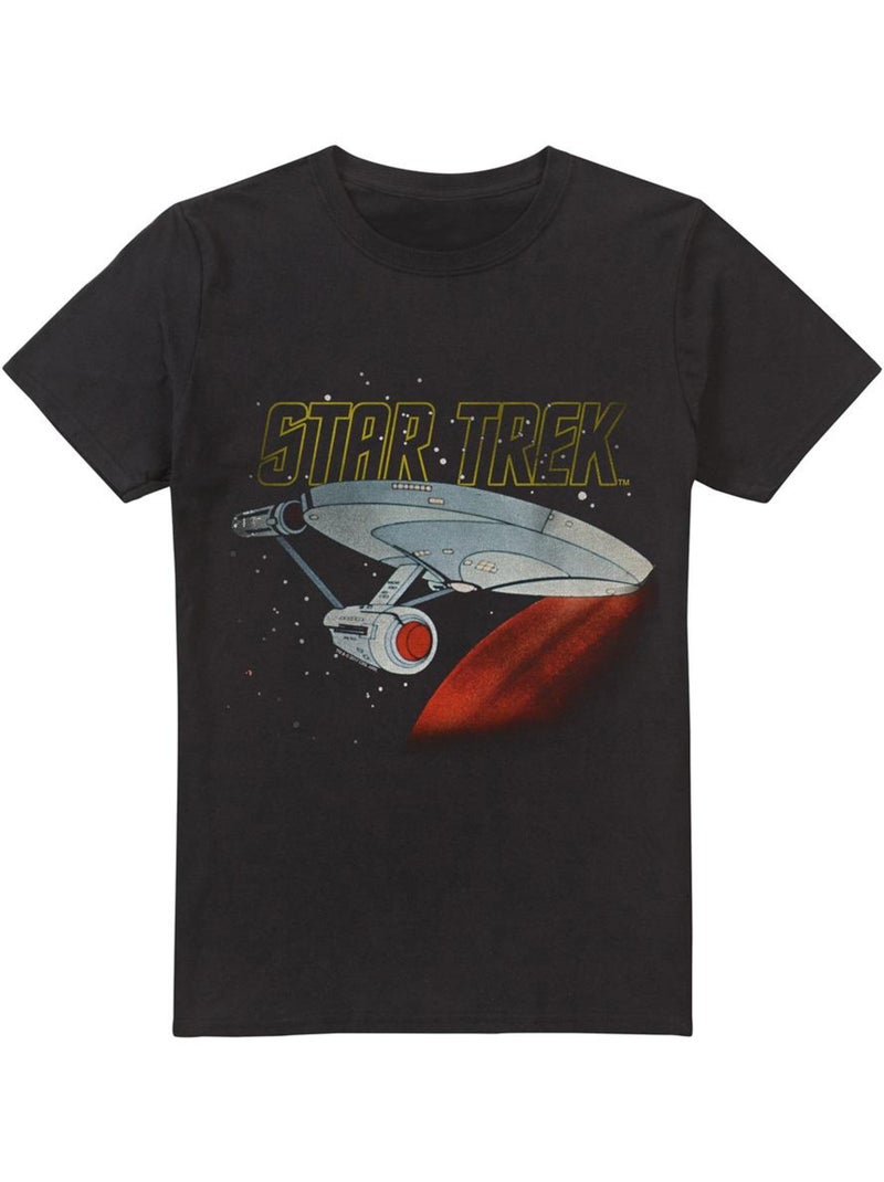 T-shirt enterprise - star trek Noir - Kiabi