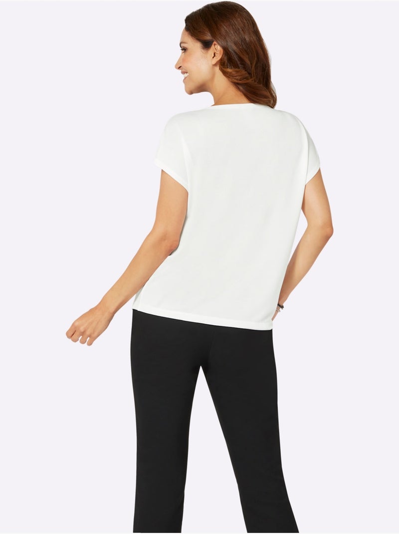 T-shirt Entretien Très Facile - Taille Standard - Witt Ecru - Kiabi