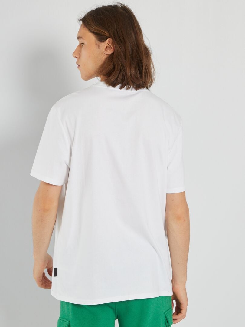 T-shirt épais en maille jersey Blanc - Kiabi