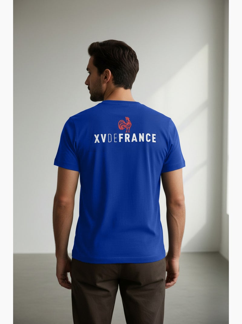 T-Shirt   équipe de France de Rugby – Collection Antoine – Licence officielle FFR Bleu - Kiabi
